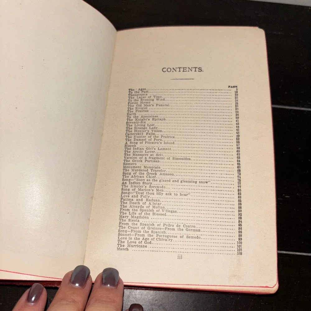 Antique | William Cullen Bryant | Leather Bound Book‎ | Poetry Collection
